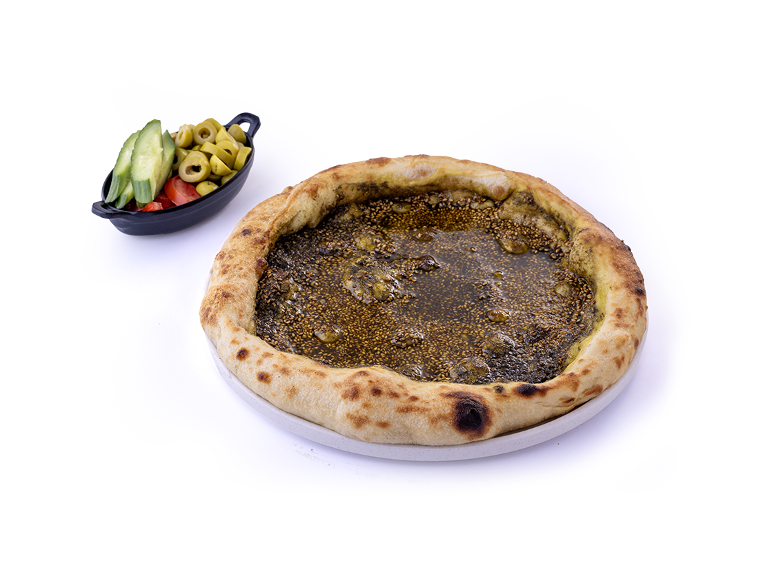 منقوشة زيت وزعتر